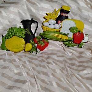 Colorful Fruit and Vegetable Wall Art